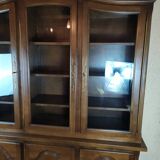 Solid wood library showcase