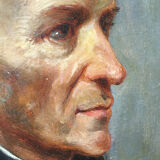 Painting Portrait of a 19th century by Frédéric Girot - frame