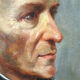 Painting Portrait of a 19th century by Frédéric Girot - frame