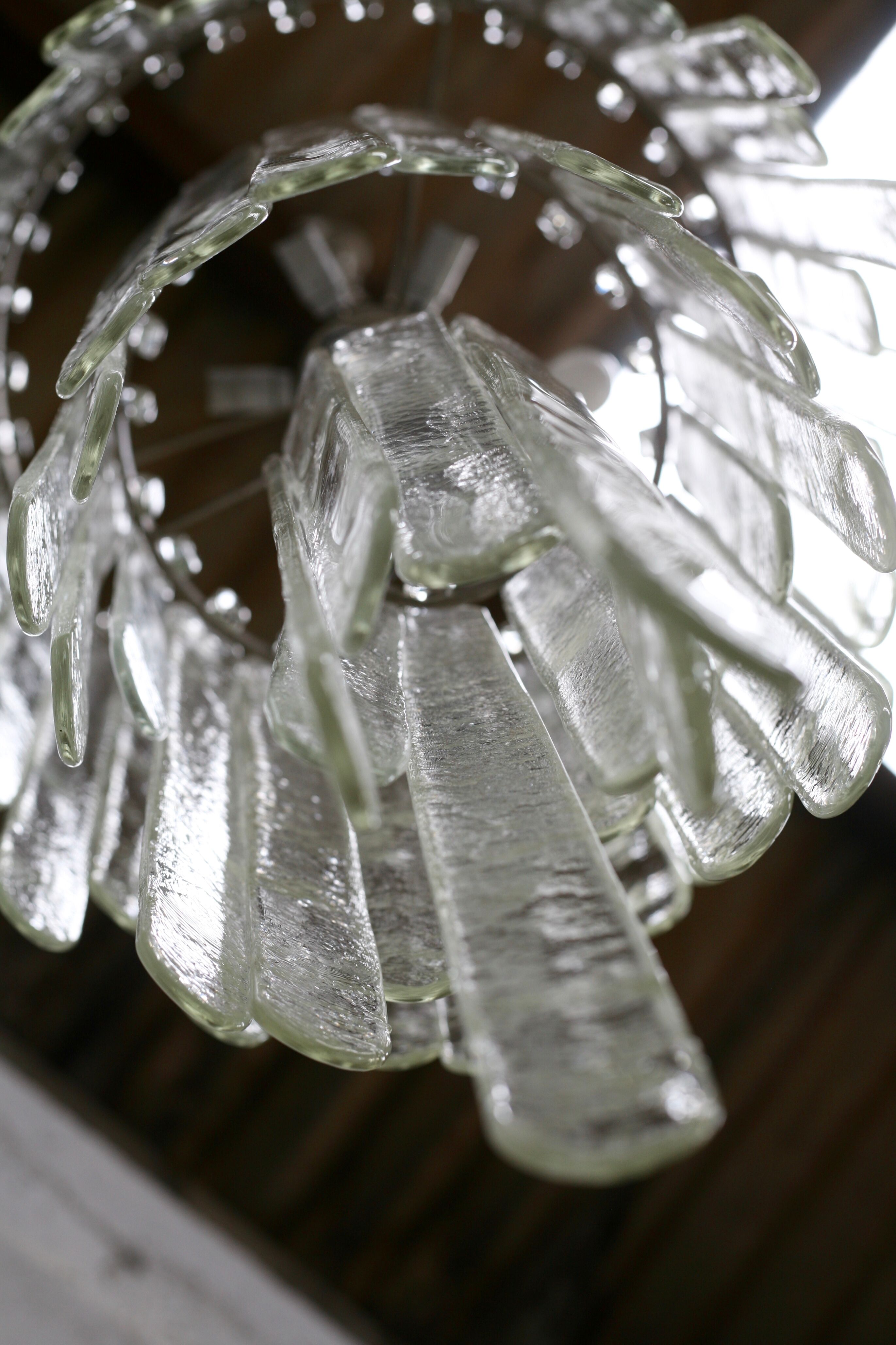 Chandelier by Carlo Nason, edited by Mazzega, Murano, Italy, circa 1970