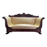 Sofa - Restoration period bench in mahogany