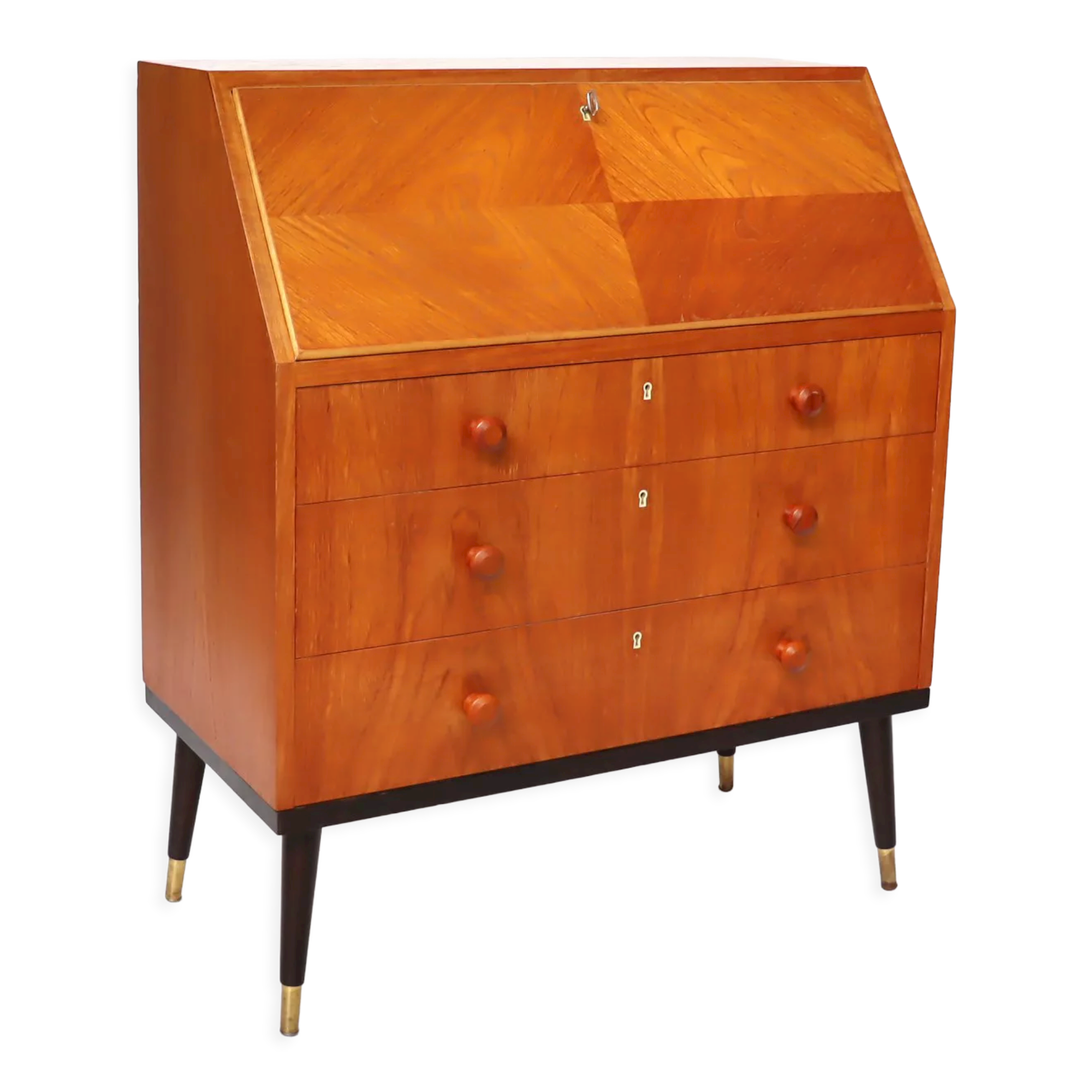Secrétaire en teck scandinave
