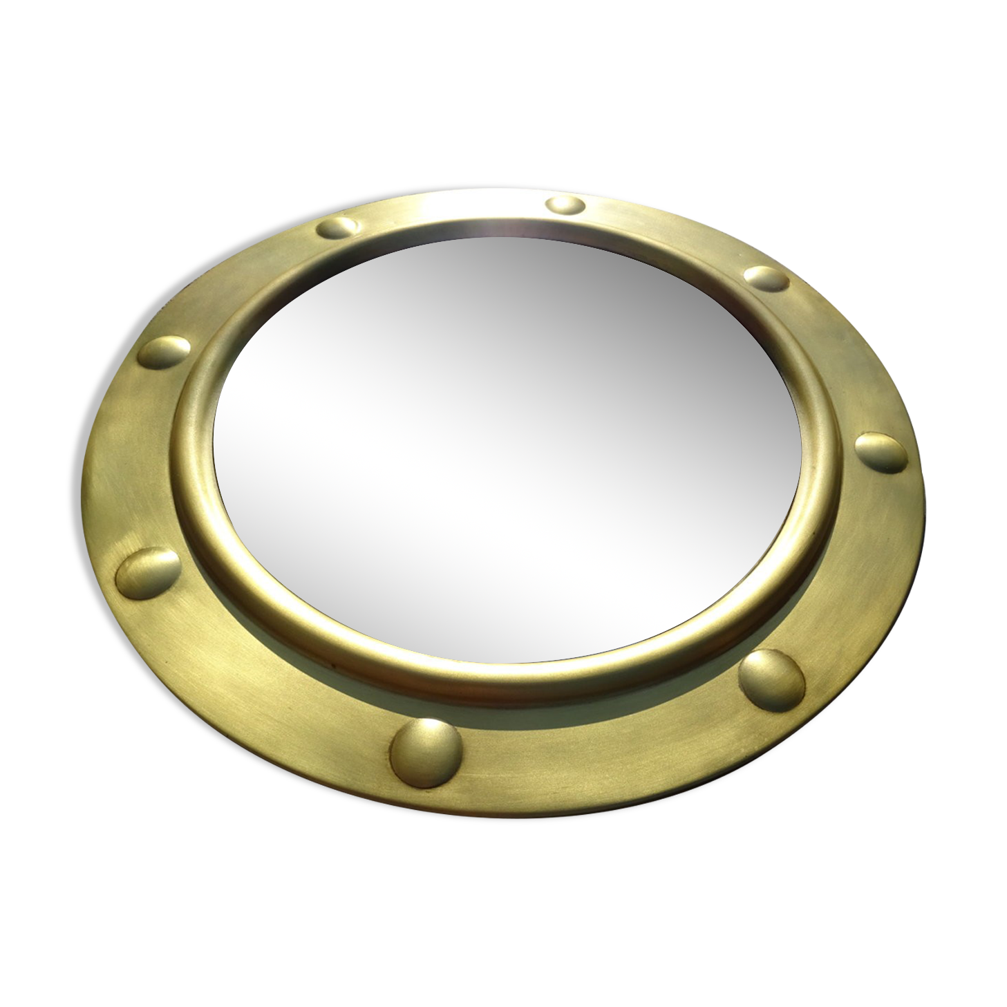 Brass witch mirror 47 cm