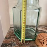 Bocal hexagonal en verre épais