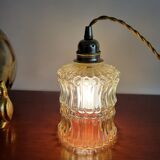 Moulded glass walking lamp