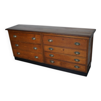 Dutch Oak Apothecary / Filing Cabinet, 1930s