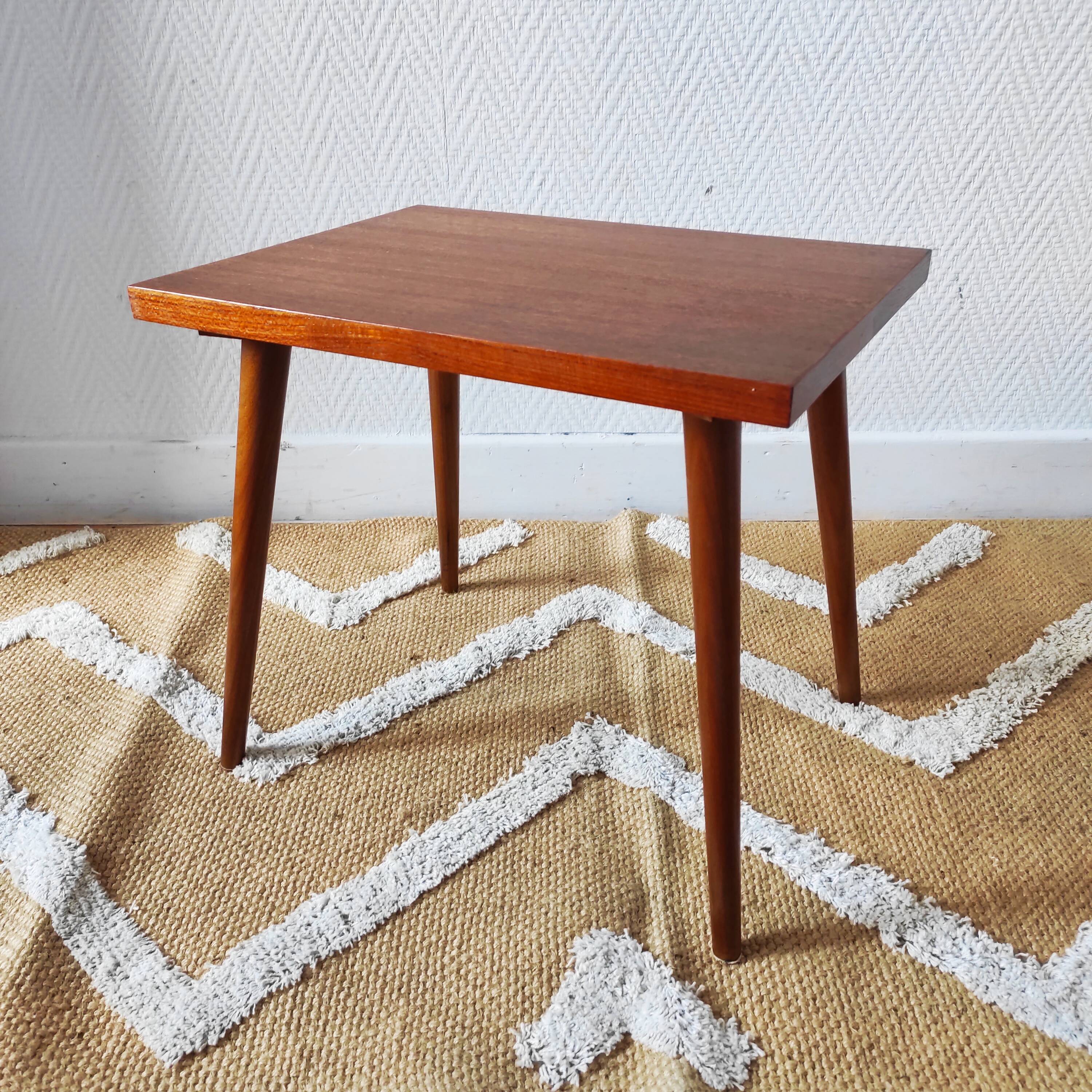 1950-60 Scandinavian style side table minimalist bedside table