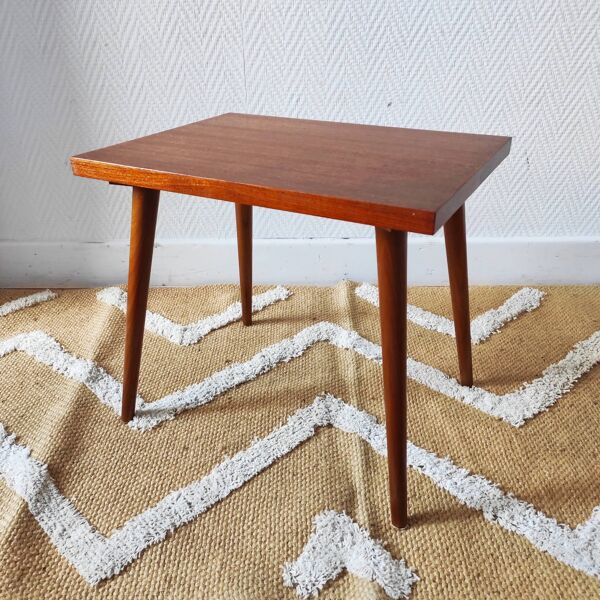 Bout de canapé 1950-60 style scandinave chevet minimaliste