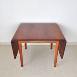 Hans J. Wegner Drop Leaf Table in Solid Teak and Oak for GETAMA