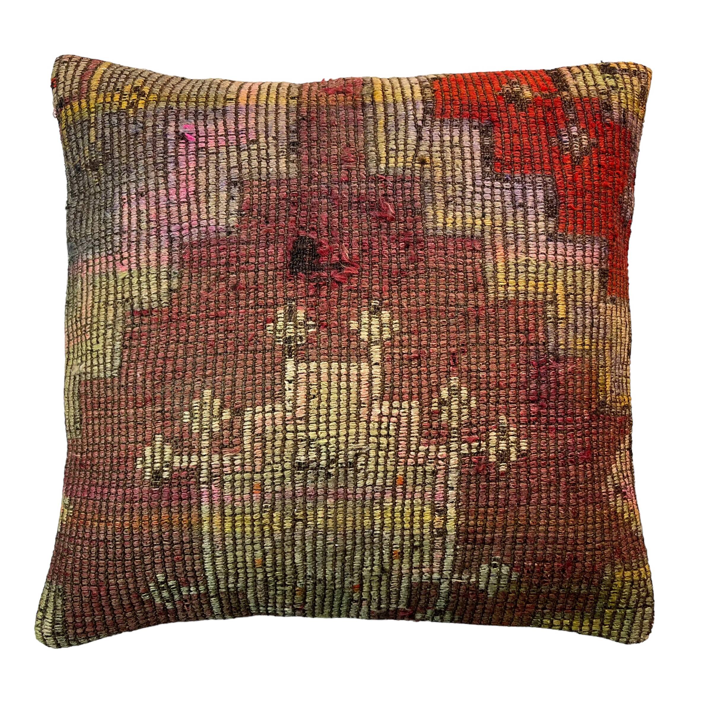Housse de coussin kilim turc vintage, 55 x 55 cm