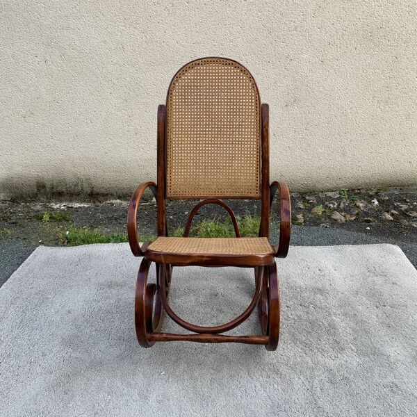Rocking-chair canné 1900
