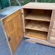 Enfilade Art Deco buffet by Charles Dudouyt, stripped in solid oak, 1930.