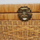 70s wicker malle