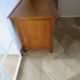 Vintage modernist desk - 5 drawers - shelf - 1950s - closure mechanism
