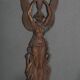 Pair of Empire period bronze sconces decorated with a winged woman