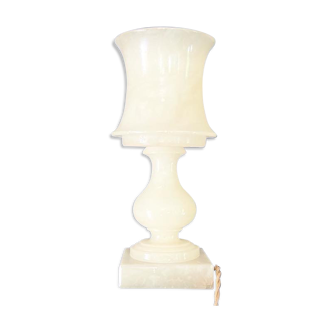 Alabaster library lamp