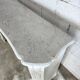 19th century white Carrara marble fireplace