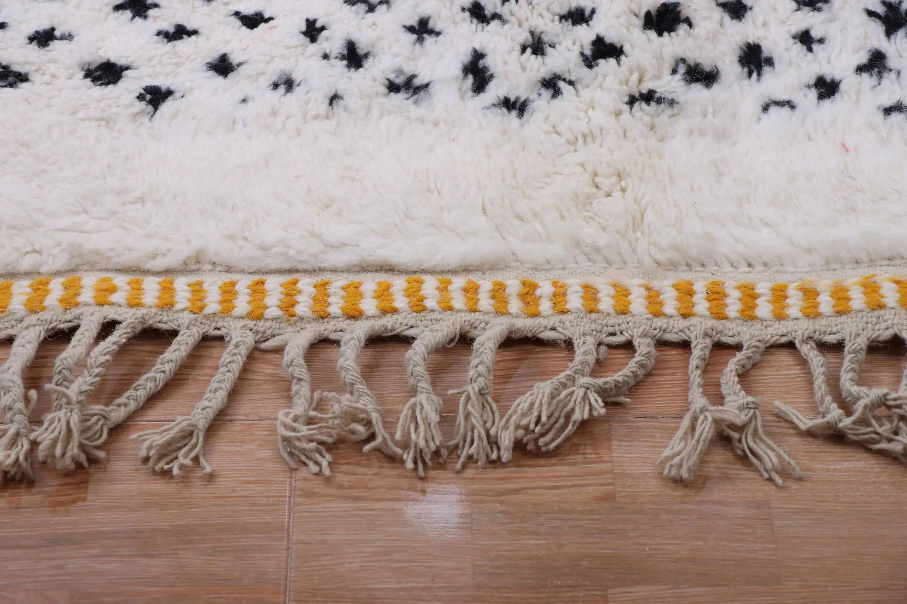 Handmade Moroccan wool rug, 250cm x 150cm, unique piece.