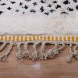 Handmade Moroccan wool rug, 250cm x 150cm, unique piece.