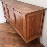 Magnificent enfilade buffet bahut gaston poisson in solid wood.