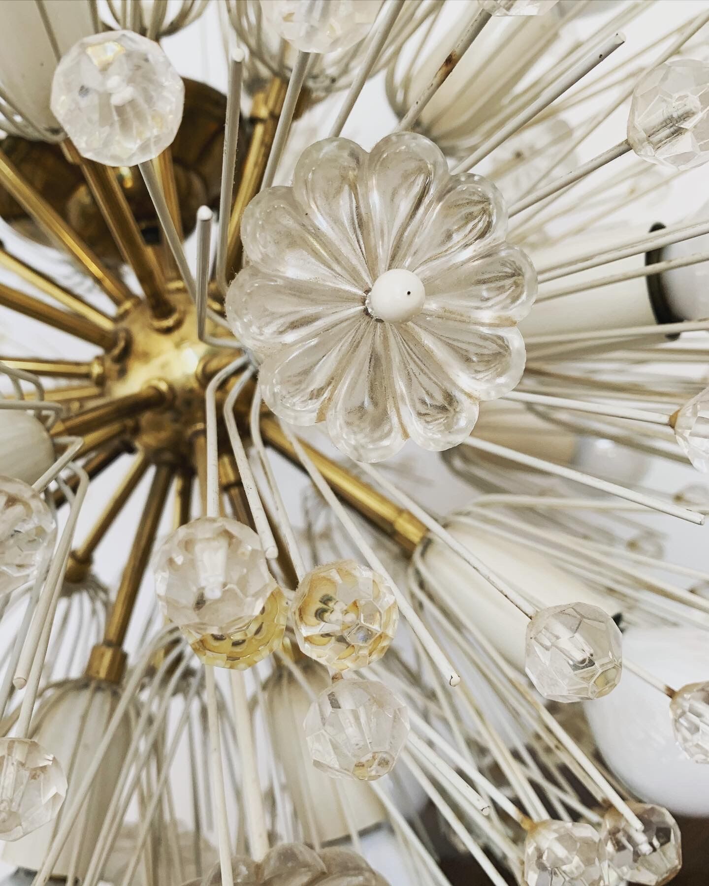 Brass chandelier 1980