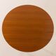 Scandinavian round teak table with hidden extension, 1970s