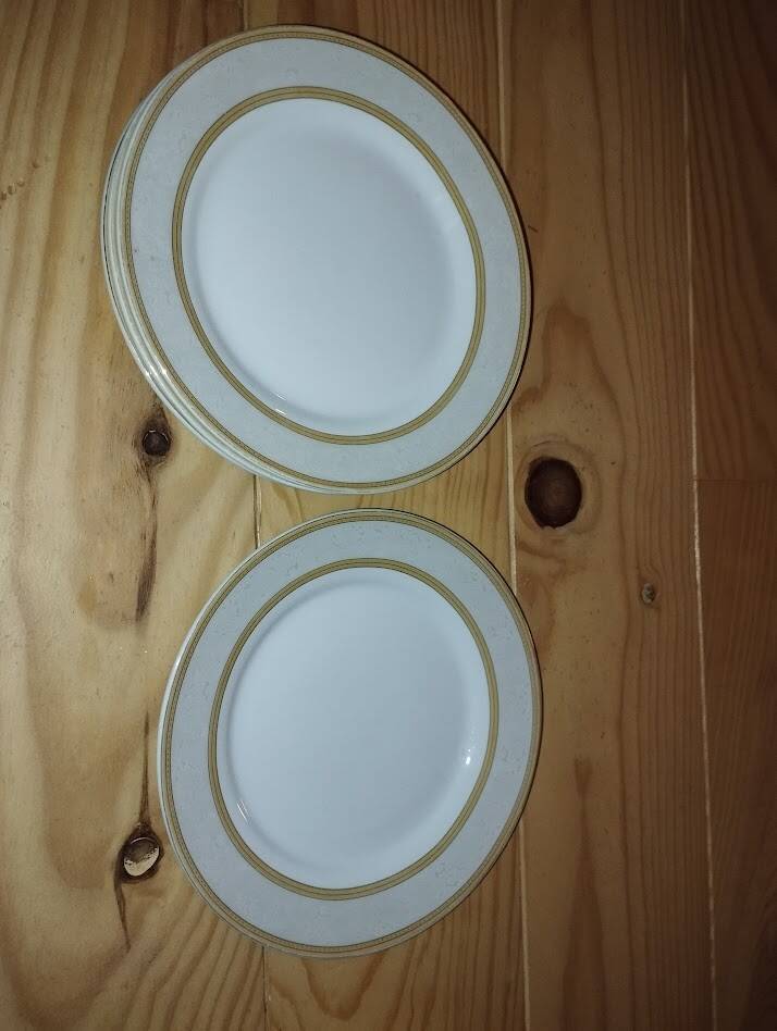 set of antique porcelain tableware from Austria – gilding –
