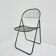 Niels Gammelgaard for Ikea grey wire metal folding chair, 1970s