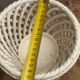 Vintage woven ceramic cache-pot