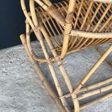 Rattan rocking-chair