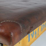 Leather gym table, 1930s