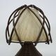 Bedside lamp, table lamp in rattan, bamboo Louis Sognot. 50s