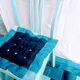 Patinated old blue bistro chair