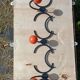 Retro wrought iron coat rack 💐