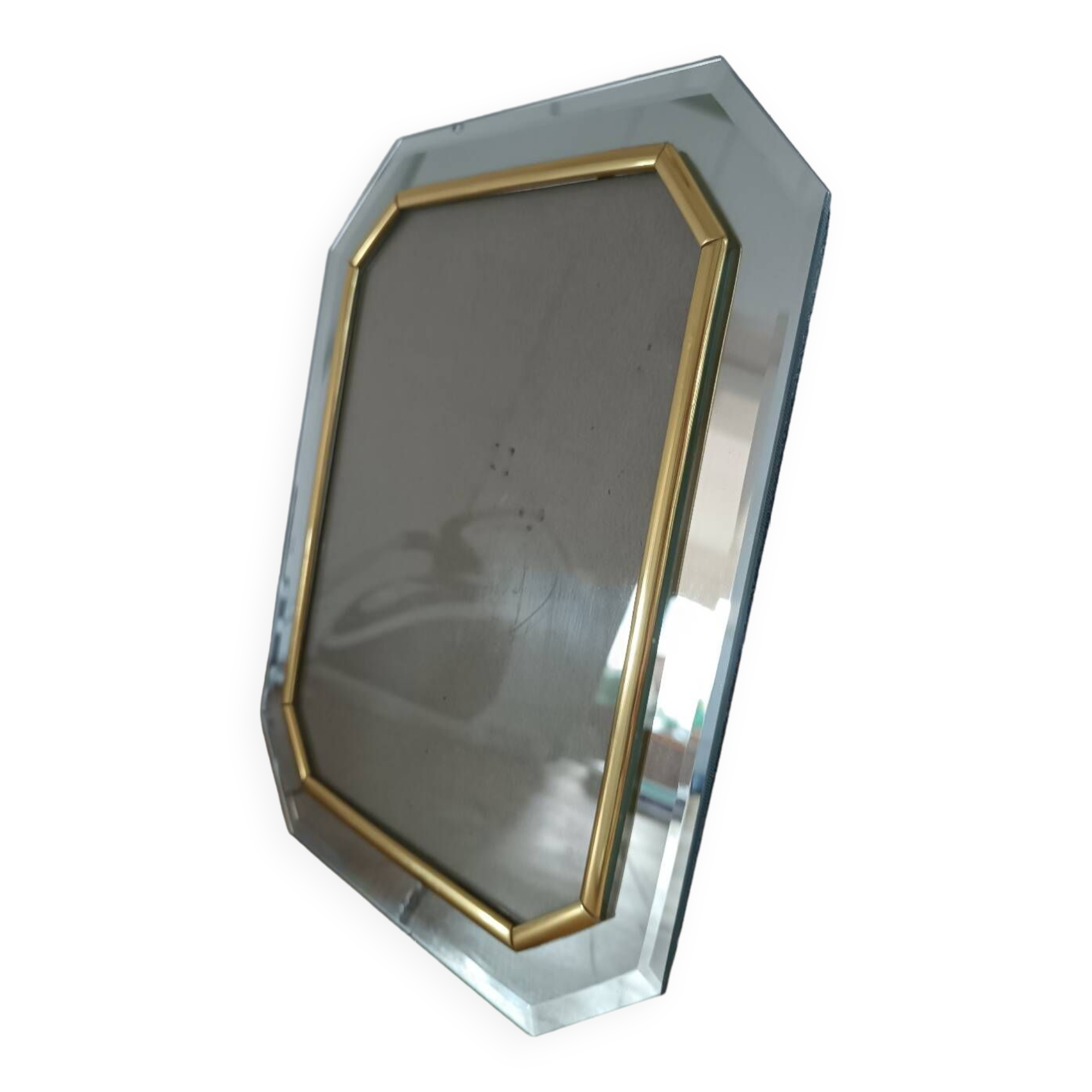Old beveled mirror frame