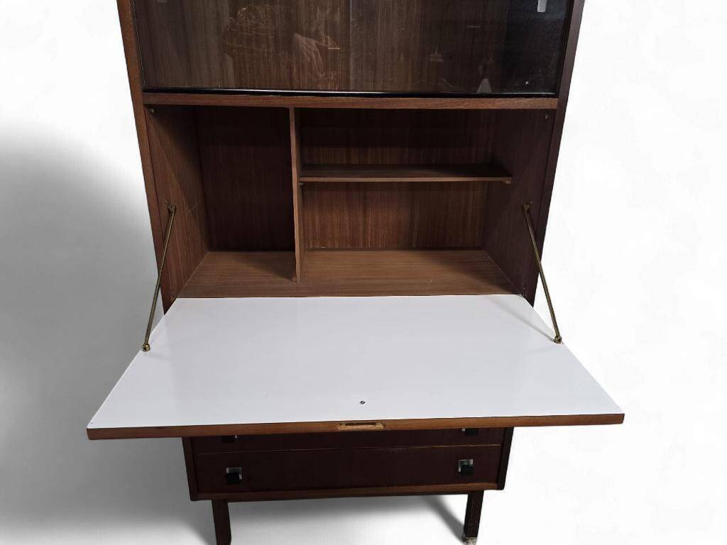 vintage mid-height cabinet / display cabinet / bookcase