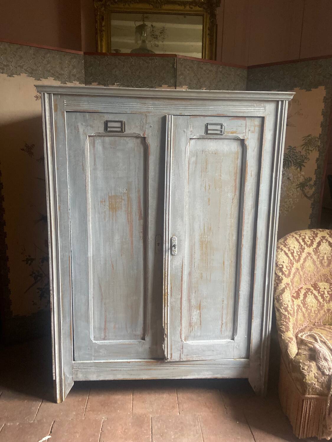 Small old Parisian wardrobe late 19th century