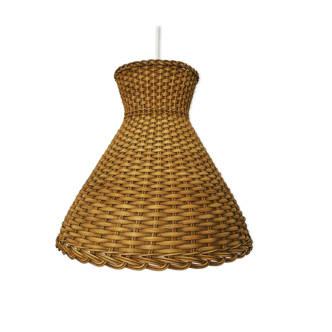 Wicker pendant lamp