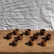 Mini tasse, coupelle ou coquetier en teck H5 D5