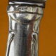 Set of 12 cheese or fruit knives handle in silver metal.
