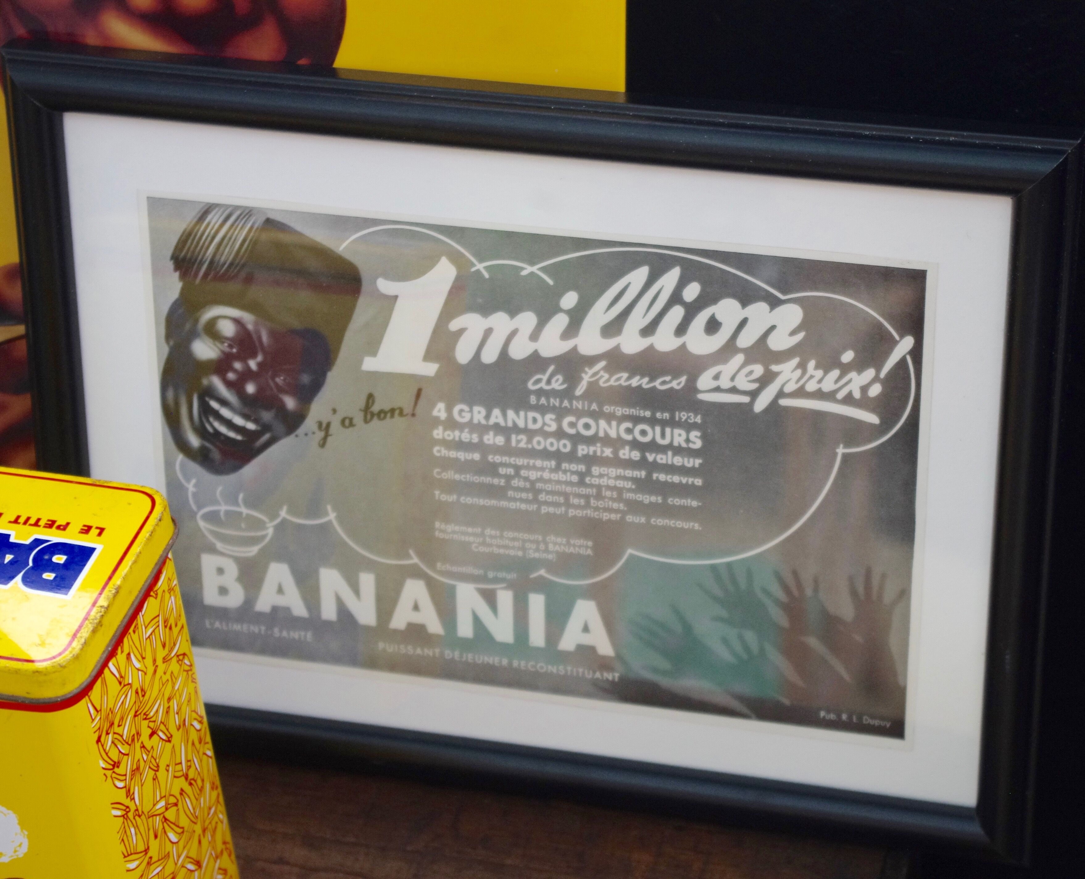 Advertising "Banania" magazine Illustration 30 framed years