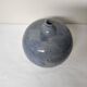 Glazed ceramic ball vase soliflore signed with monogram BL.
