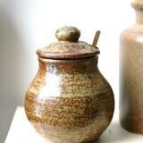 Pot en grès pyrité
