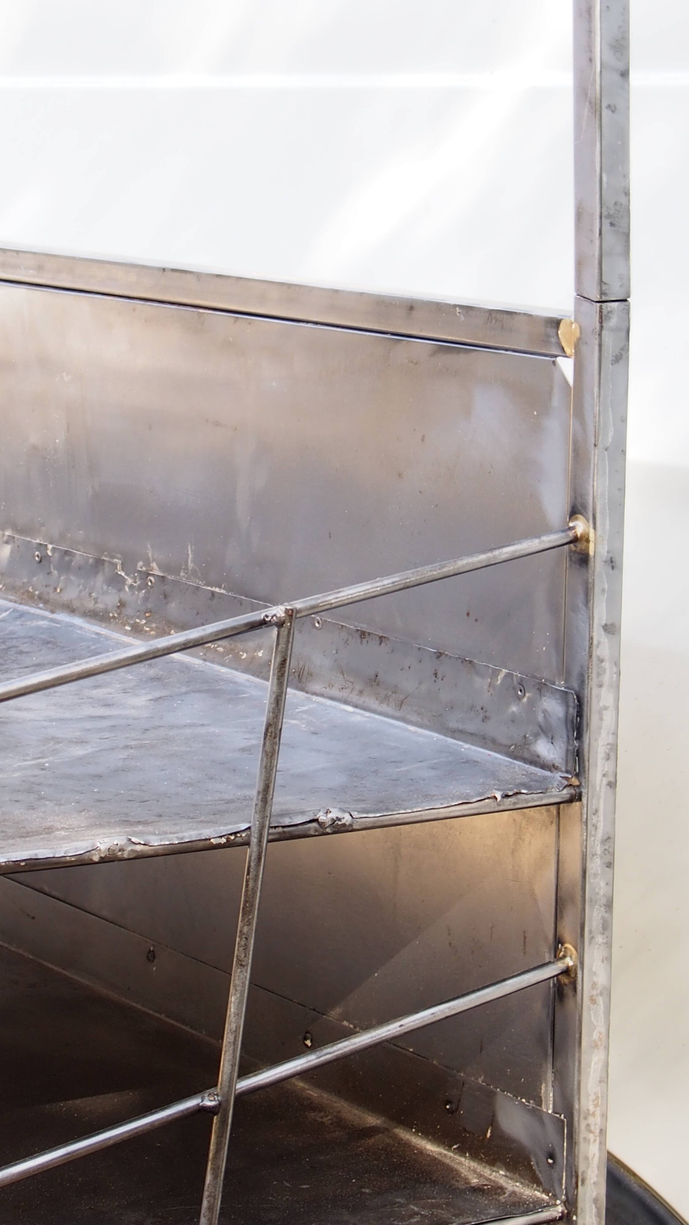 Industrial metal floor