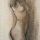 Framed - Life Study of a nude lady