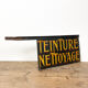 Antique french handpainted shop sign Teinture Nettoyage