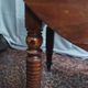 19th-century Louis Philippe walnut drop-leaf table.