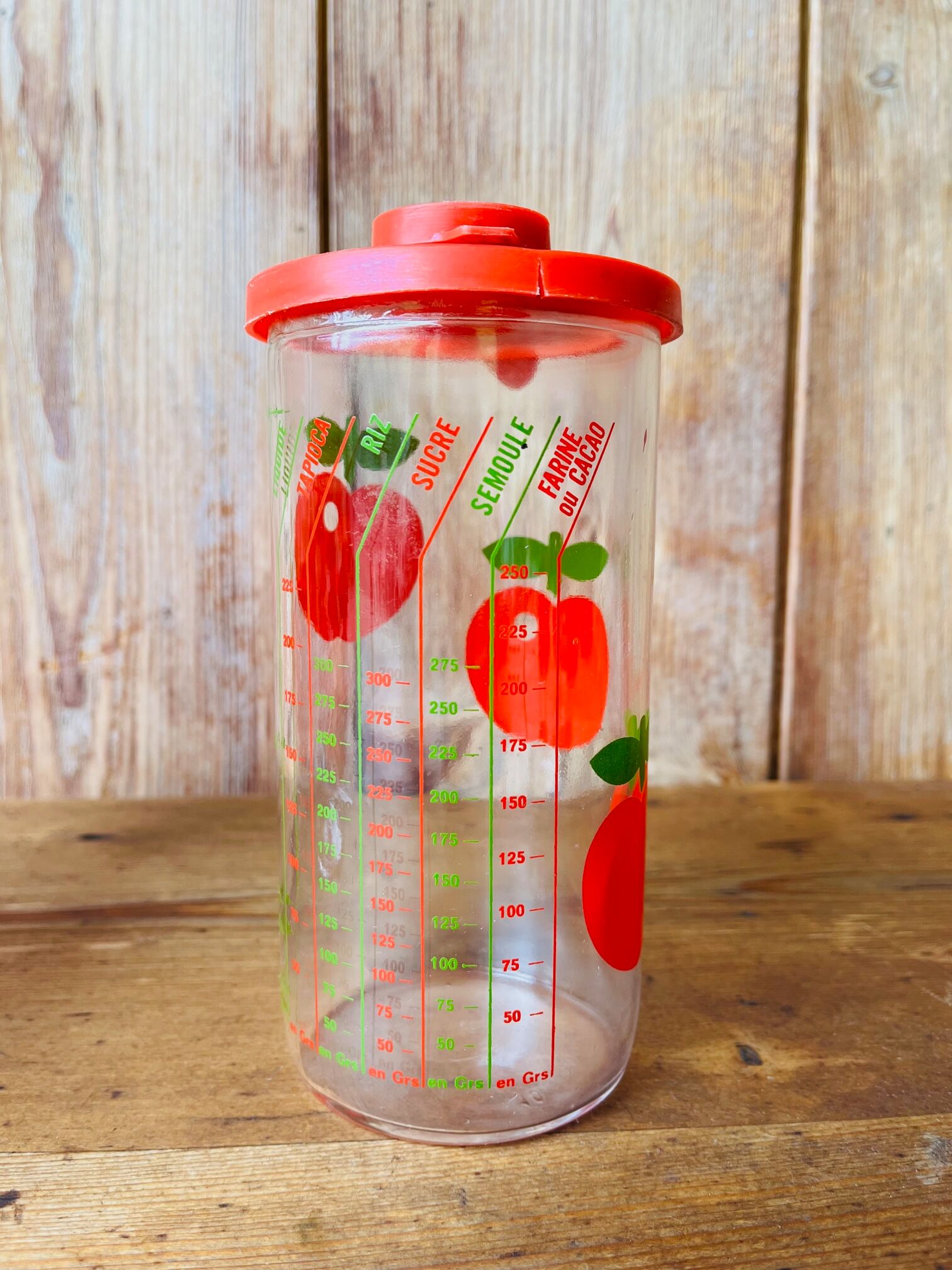 Henkel vintage apple glass jar set