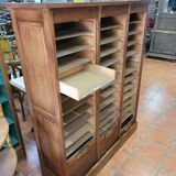 Solid oak triple curtain binder