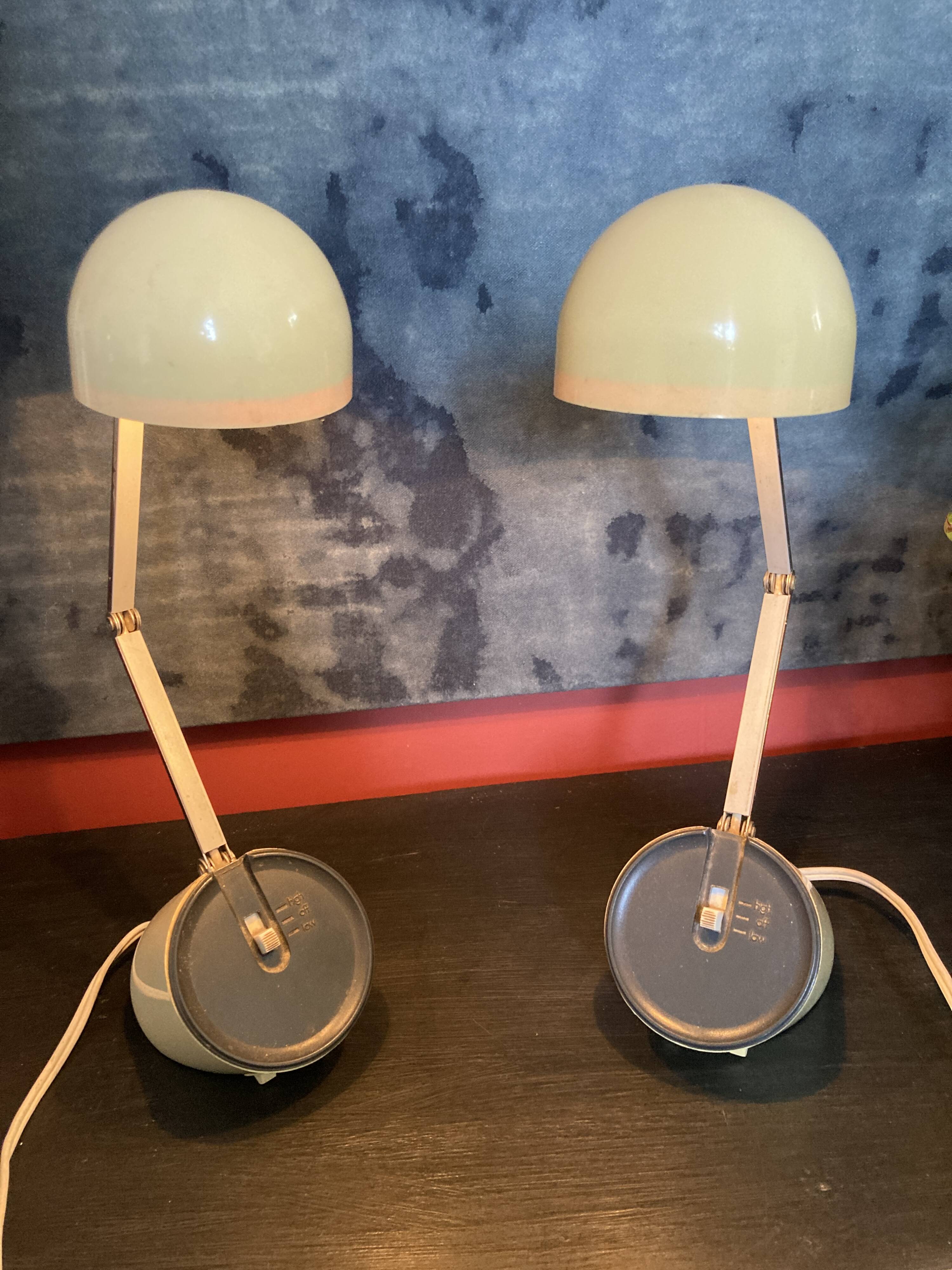 Pair of Space Age lamps - 70s - Kréo Lite Model NA 718
